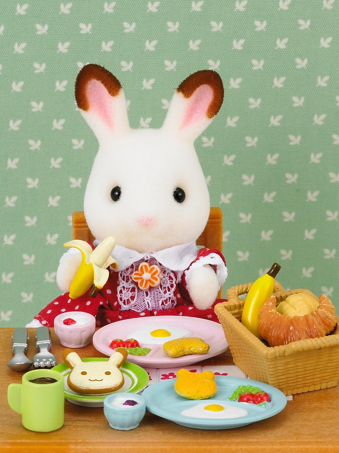 sylvanian families breakfast set