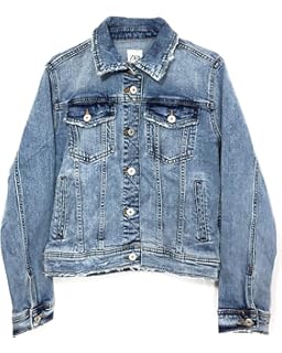 distressed denim jacket zara