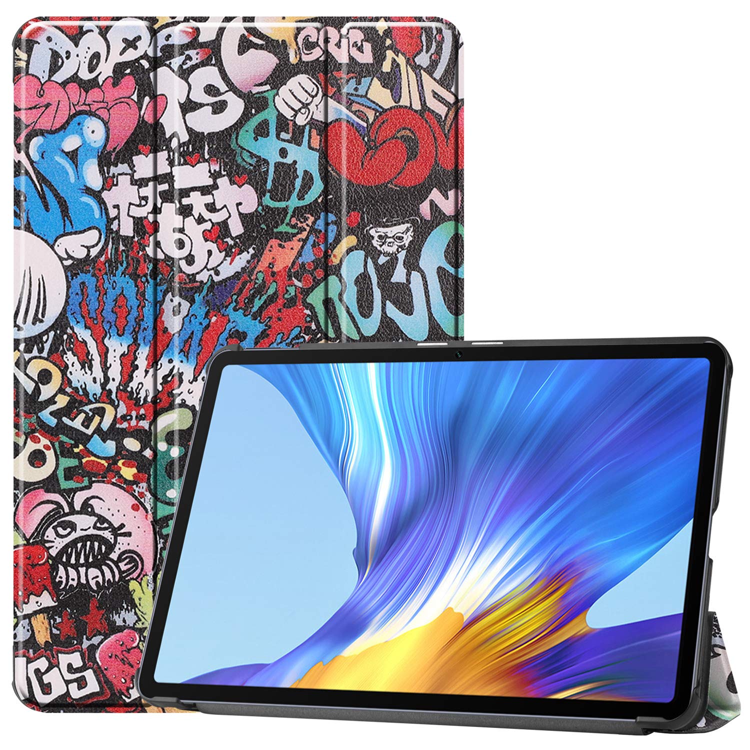 Lobwerk Case for Huawei Honor V6 10.4 inch Smart Cover Case with Stand Function and Auto Sleep/Wake Function