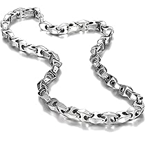 Urban Jewelry Men’s Pyramid Bracelet - Stainless Steel & Tungsten, 8.26 Inch, Silver Finish - View #3