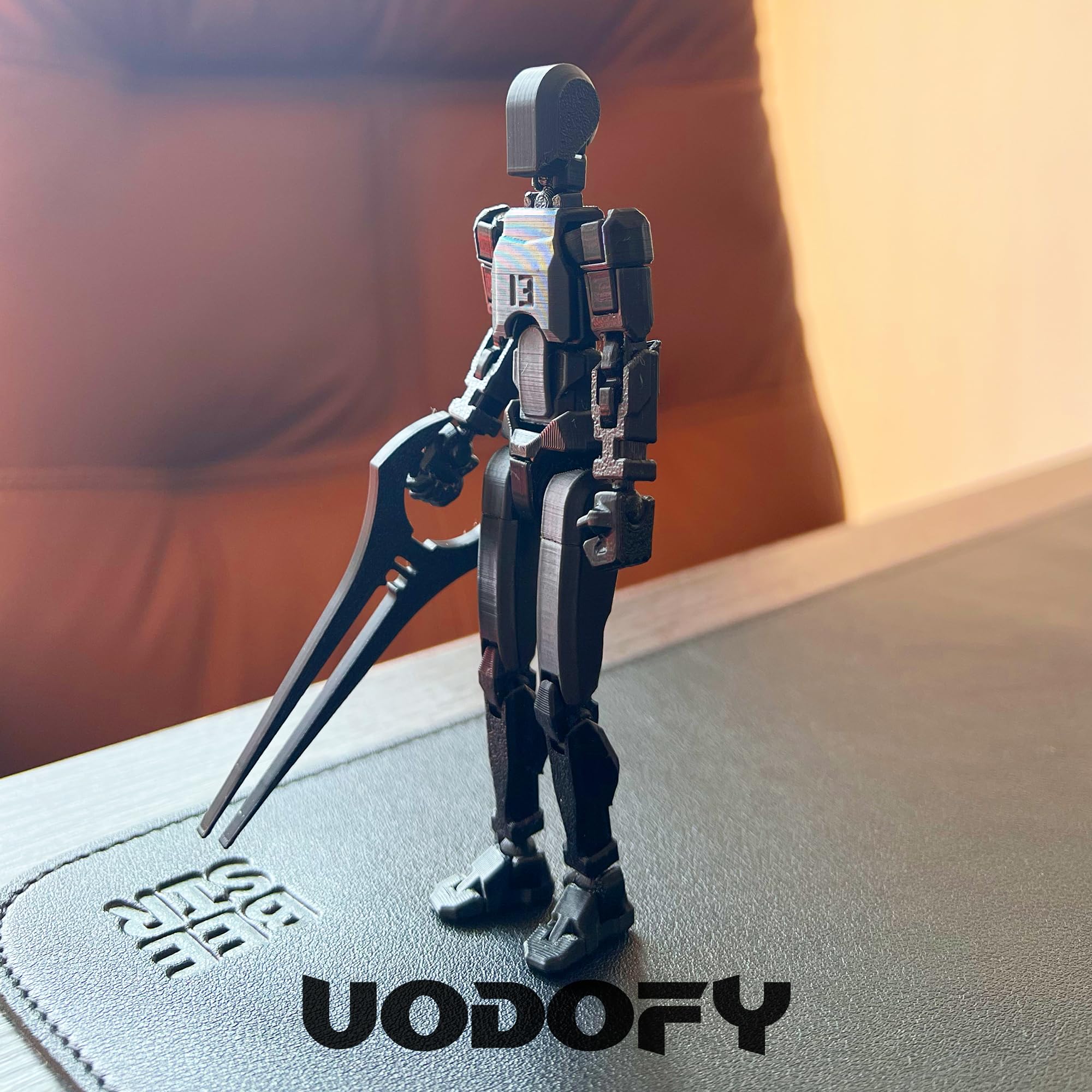 (Assembly Completed) T13 Action Figure Set, 3D Printed Toys Robo 13 Action Figure,Dummy 13 Titan 13 Action Figure (Black)