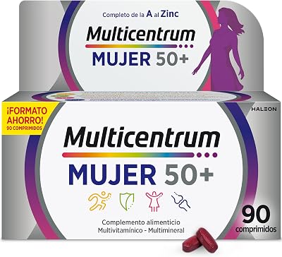 Mujer 50+, Multivitamínico y Multimineral, 90 Comprimidos