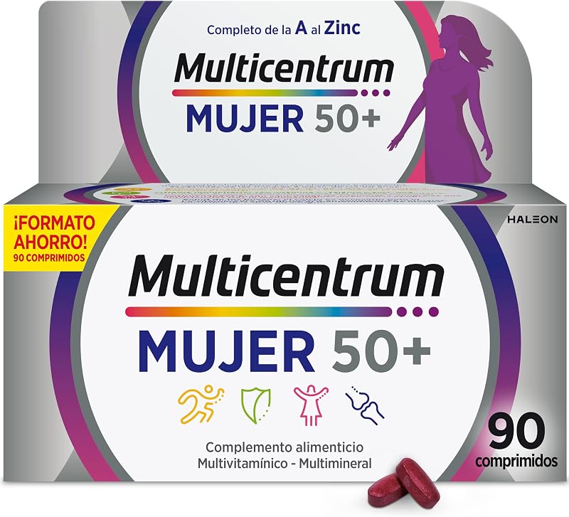 Mujer 50+, Multivitamínico y Multimineral, 90 Comprimidos