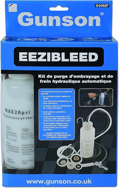 Gunson G4062 Eezibleed Kit – One Man Operation Hydraulic Bleed
