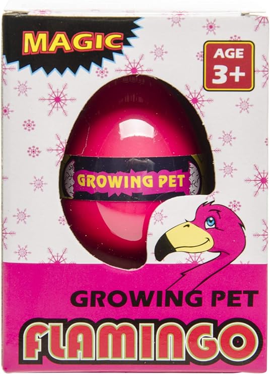 1x Wachsender Flamingo Im Ei Flamingoei Schlupfender Flamingo In Schachtel Verpackt Amazon De Kuche Haushalt