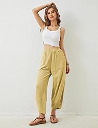 Xiaoxuemeng Womens Baggy Wide Leg Pants Casual