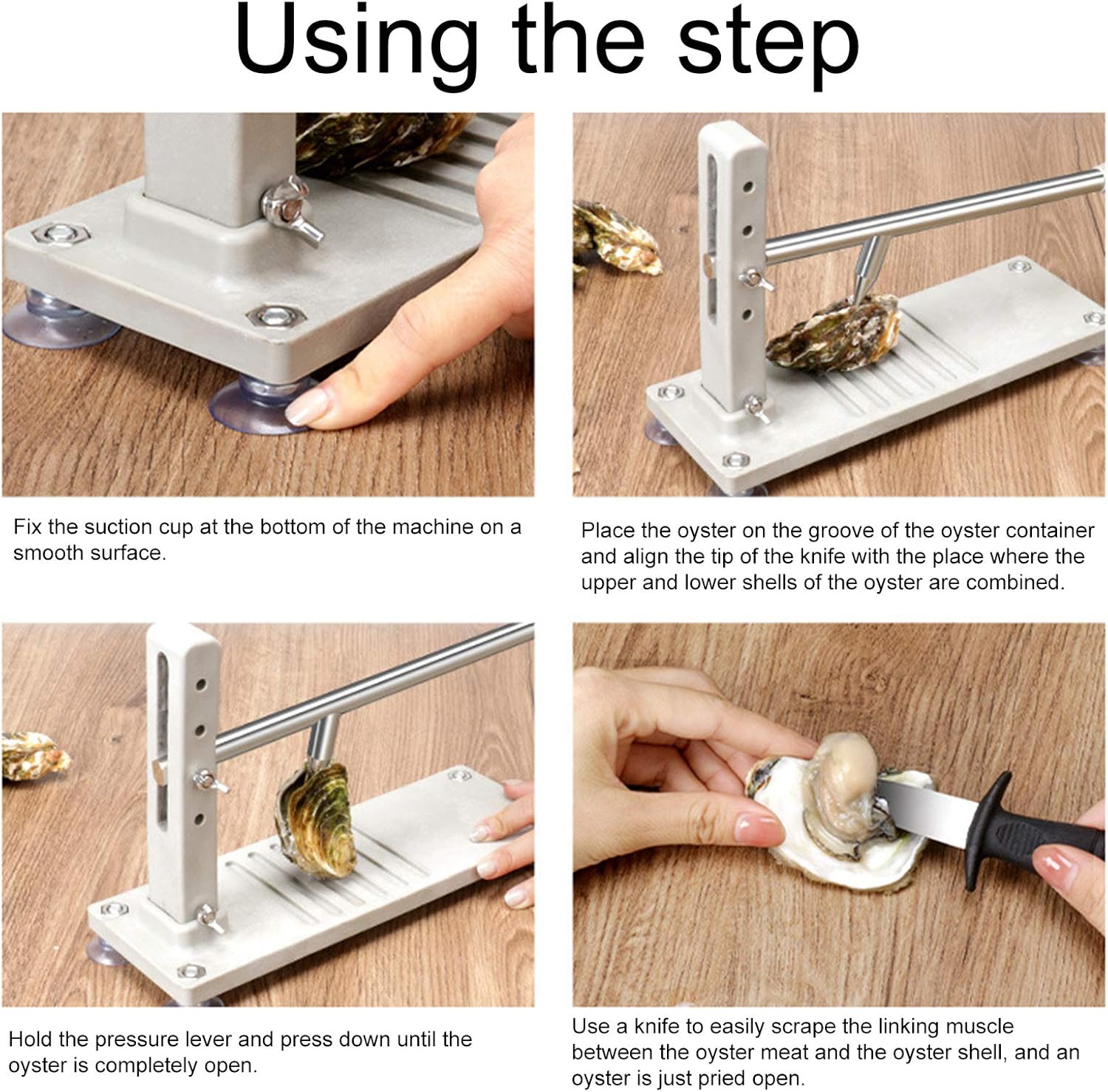 TZUTOGETHER Oyster Shucker, Oyster Clam Opener Machine, Oyster Shucker Tool Set for Hotel Buffets Homes Family Use: Kitchen & Dining