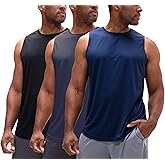 DEVOPS Men's Relaxed-Fit Workout Loungewear Gym Tank Top Sleeveless