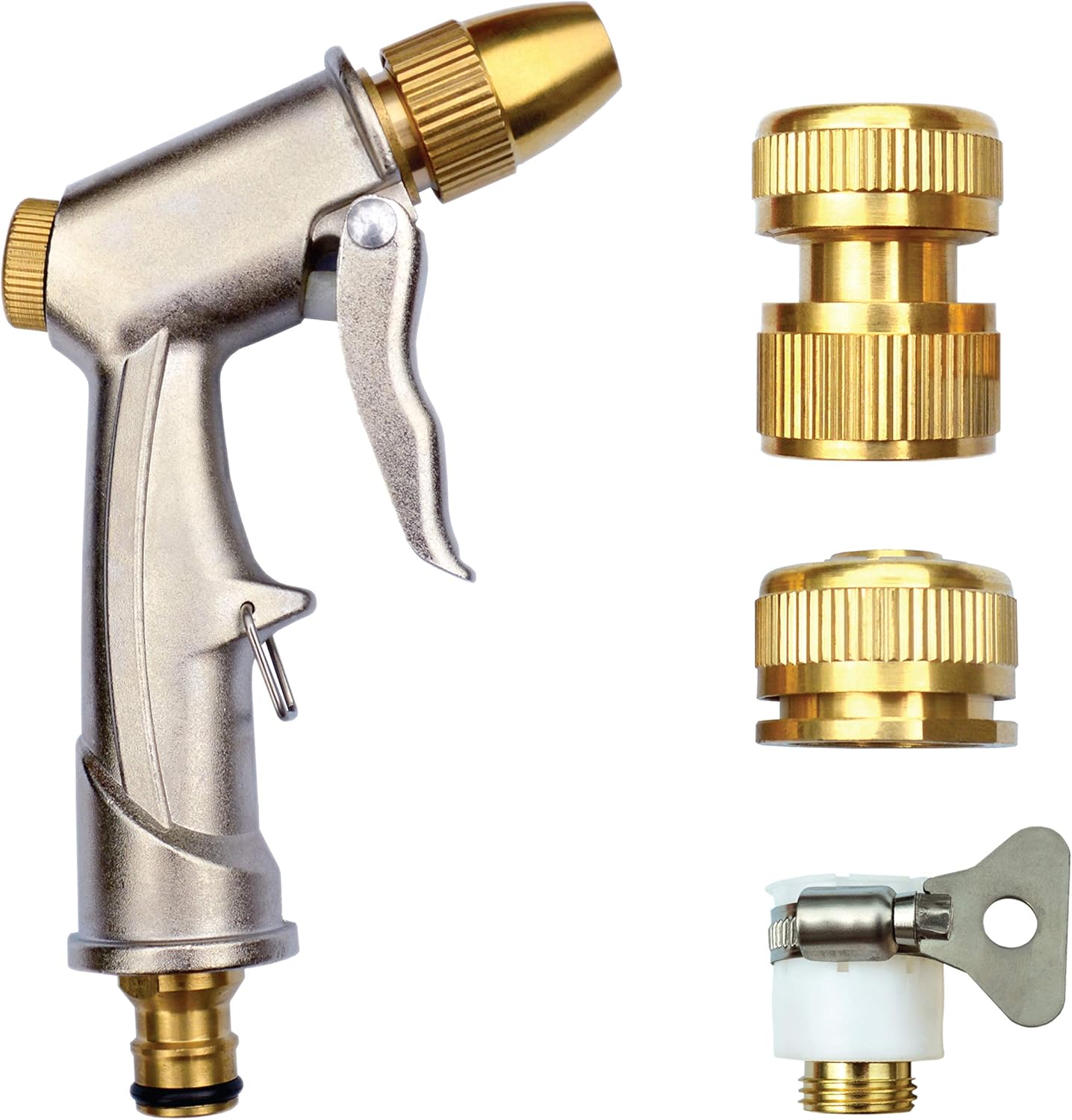 Chalupa Hose Spray Nozzle, High Pressure and Lightweight Garden Hose Nozzle with Finger Assist Lock for Easy Watering and 8 Spray Patterns. Perfect for car Washing, Watering Vegetables and Lawn : Garden & Outdoor