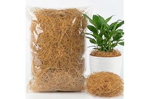 MAQIHAN Natural Coconut Husk Fiber - Organic Coconut Husk Silk for Plants,Bird Nesting Material,Organic Coco Coir for Plants,