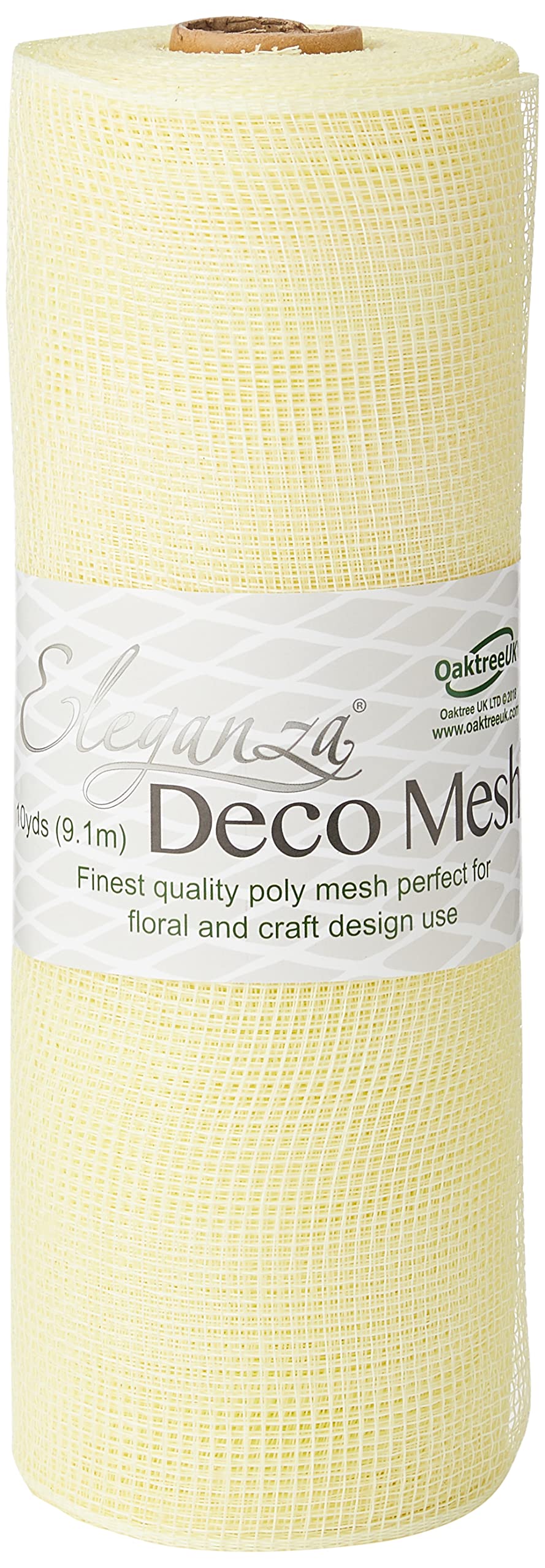 Eleganza Deco Mesh 25cm x 9.1m Ivory No.61, Synthetic Material, 8.2 x 8.2 x 26.2 cm