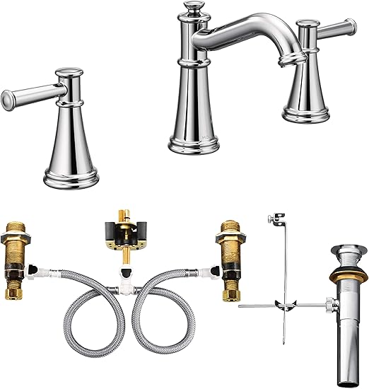 Moen T6405 9000 Belfield Two Handle Widespread Bathroom Faucet
