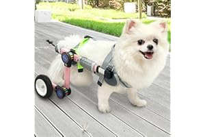 LetPetRun Adjustable Dog Wheelchair for Back Legs Mobility Support Lightweight Pet Wheelchair for Disabled Hind Legs Walking Stable Dog Cart for Pets, Pink