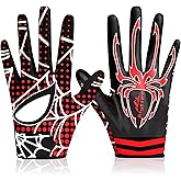Alytree Kids Football Gloves, Youth Football Receiver Gloves with Super Sticky Grip, for Boys Girls Ages 8–12