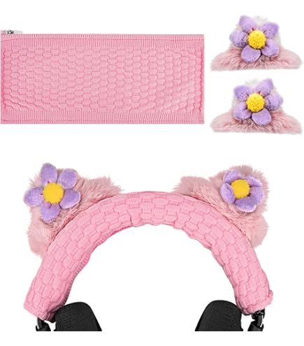 Amazon.com: Geekria NOVA Knit Fabric Headband Cover + Cat Ears