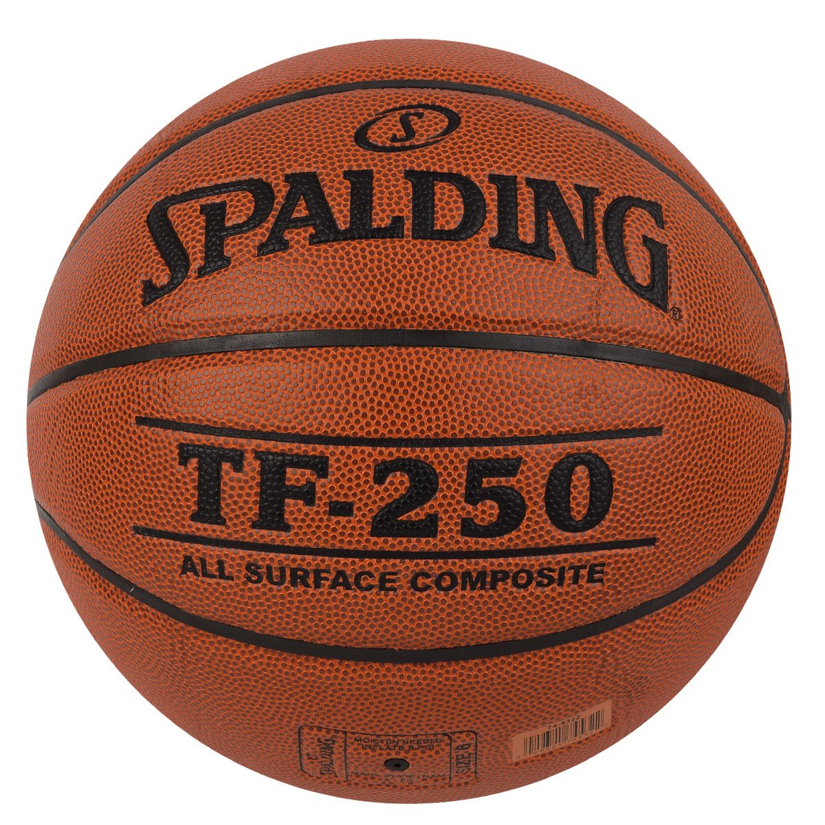 SPALDING TF-250 Rubber Basketball (Color: Brick, Size: 6)