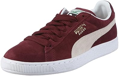 puma trainers burgundy