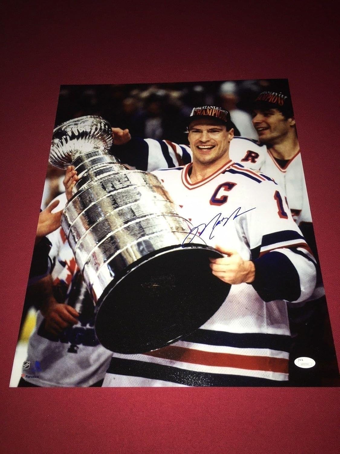 Mark Messier New York Rangers 1994 Stanley Cup Photo Framed Size 12.5