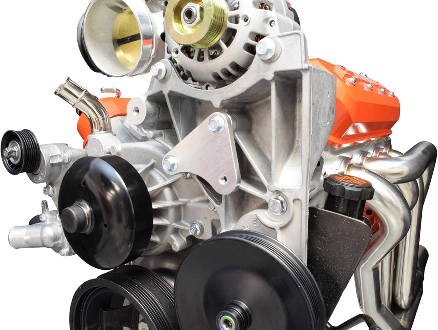 ICT Billet LS Idler Pulley Relocation Bracket for LS1 Intake Swap LQ4