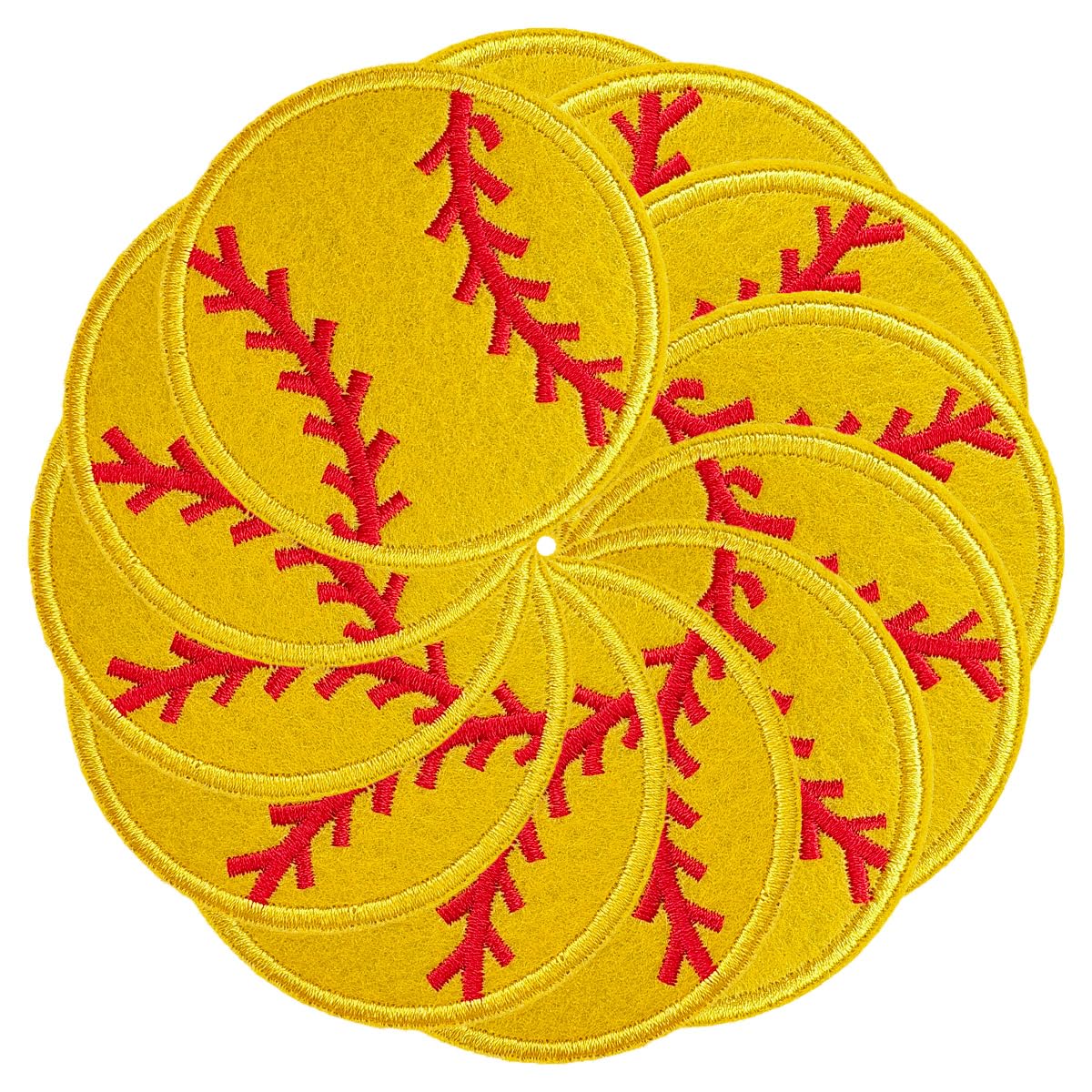 Photo 1 of TXSN Softball Iron on Patches, Embroidered Softball Iron on/Sew on Decorative Patches for Clothing, Pants, Backpacks, Hats, Jeans, DIY Accessories.