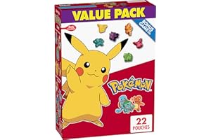BETTY CROCKER Pokemon Fruit Flavored Snacks, Treat Pouches, Gluten Free Snack, Value Pack, 17.6 oz, 22 Pouches