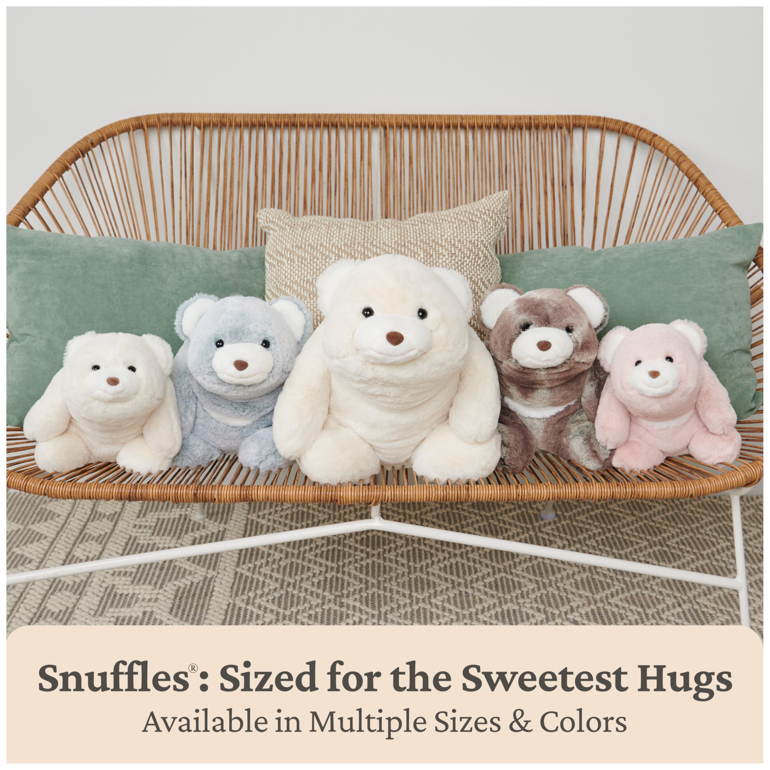 GUND Original Snuffles Teddy Bear, Premium Stuffed Animal for Ages 1 and Up, Gray, 10”