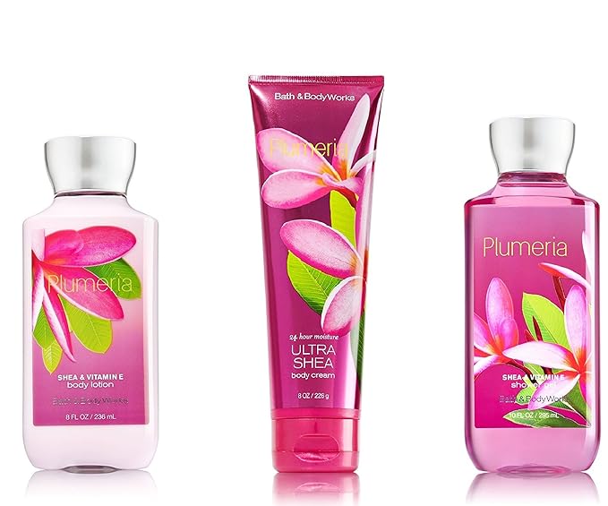 Bath & Body Works Plumeria Bath And Shower Product Sets