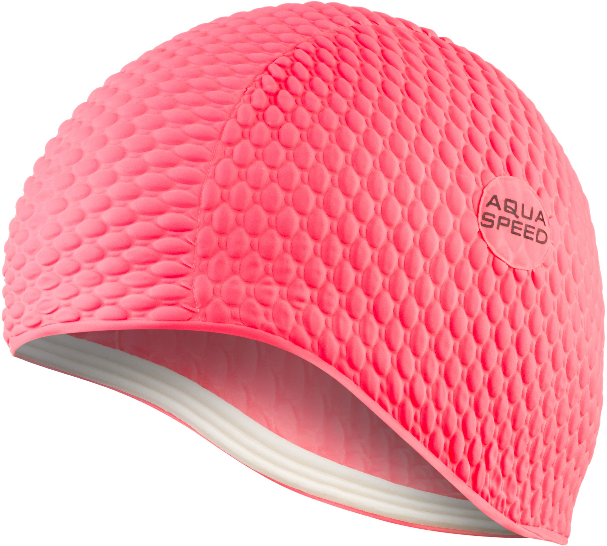 Aqua Speed swim cap | bathing cap | sports | training | swimming | long hair | latex | Bombastic Tic-Tac | Bombastic/pink /03