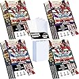 Topps Match Attax 2024-2025 Soccer Cards Booster Tin Bundle Including All 4 Booster Tins + 100 Card Protectors, 112 Cards - Including 12 Exclusive Limited Edition Cards