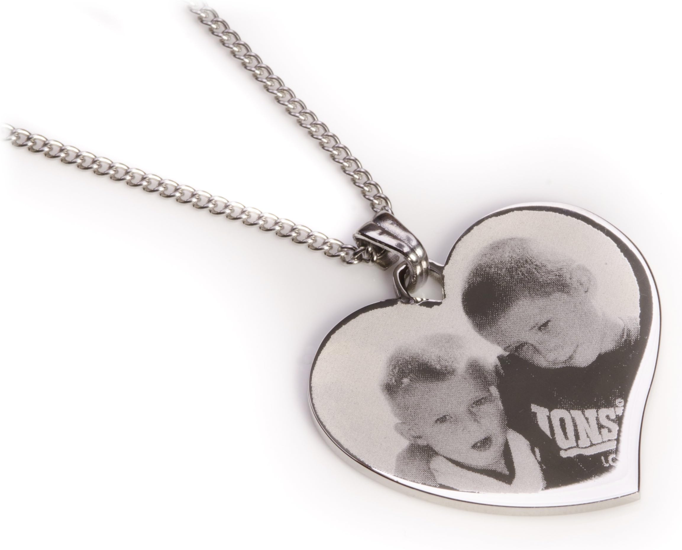 Baby Creations Photo Engraved Pendant, Personalised Gift,Your Favourite Picture on a Necklace with Name or Message. Personalised Keepsake