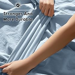 Shilucheng 100% French Linen Sheets - Queen Size