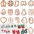 Keluna Christmas Polymer Clay Cutters - 16 Pcs Set with Snowflake, Tree, and Dwarf Shapes for Unique Jewelry