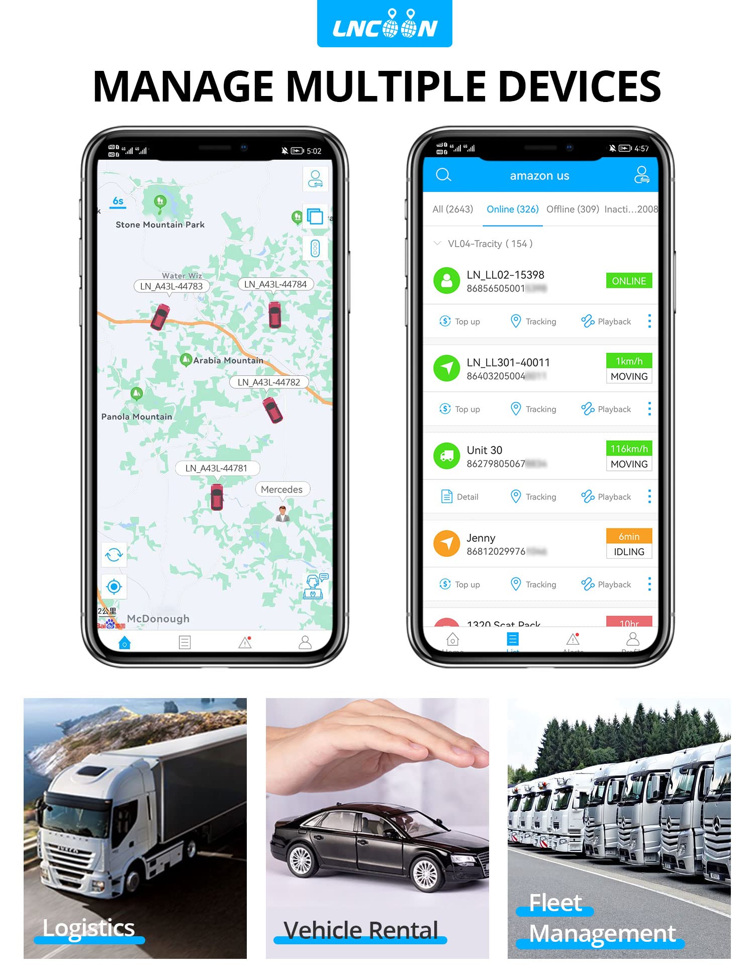 GPS Tracker for Vehicles, 4G LTE GPS Real Time Tracking Device, Magnetic IP65 Waterproof Tracker for Car Rental, Fleet Management, Luggage Tracking - Subscription Required