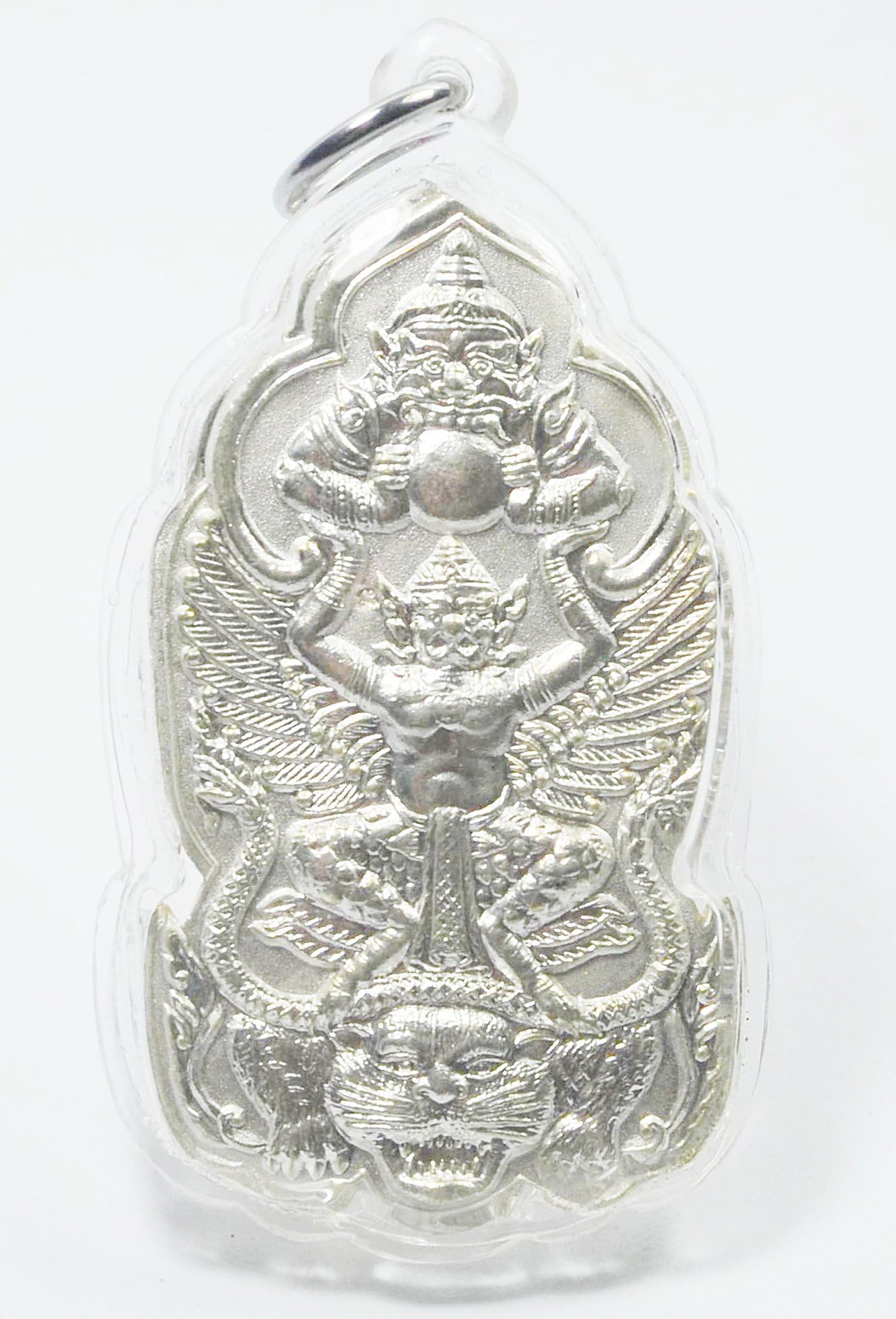 Thai Powerfull Amulets Talisman Rahool on Garuda Pendants Aj.kom Traiwet