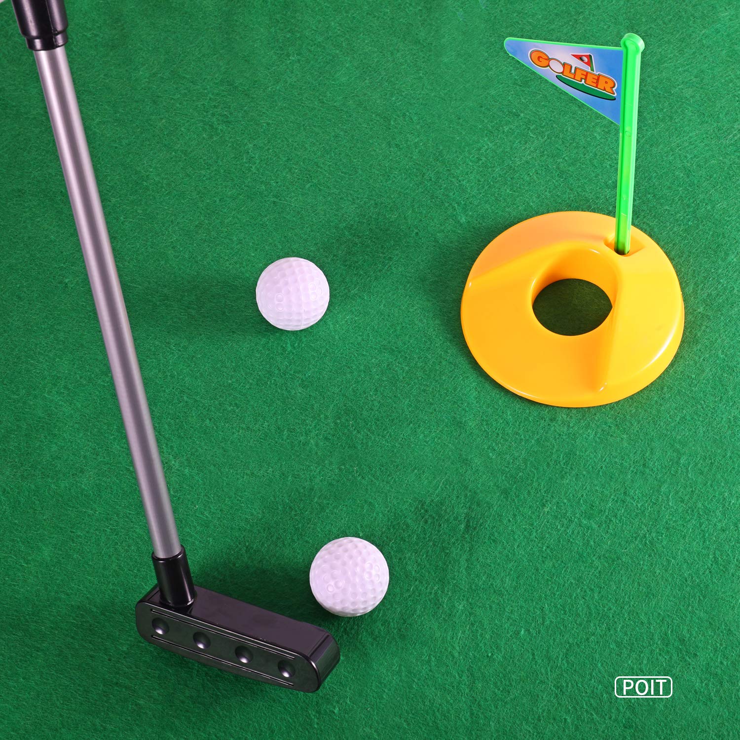 Poit Toilet Golf Game Toy Sets, Kid Golf, Indoor Practice Mini Golf Gift Set Golf Training for Men and Children