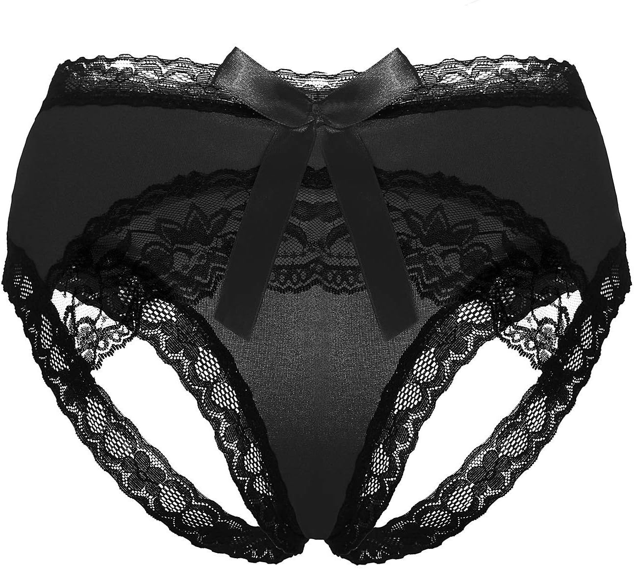 Lace Midnight Bow-Tie Panties