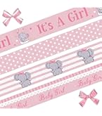 Pink Baby Shower Ribbon - 4/8 Inch Double Face Satin 100 Yards For Party Decorations & Crafts