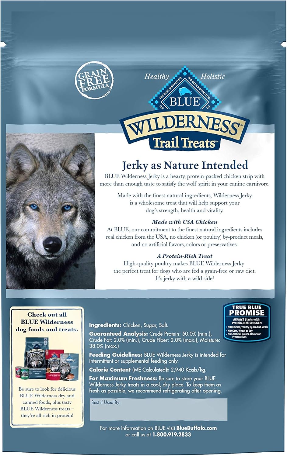 blue wilderness chicken jerky