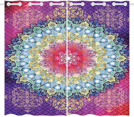 Amazon.com: HommomH 42 x 84 inch Curtains (2 Panel) Grommet Top