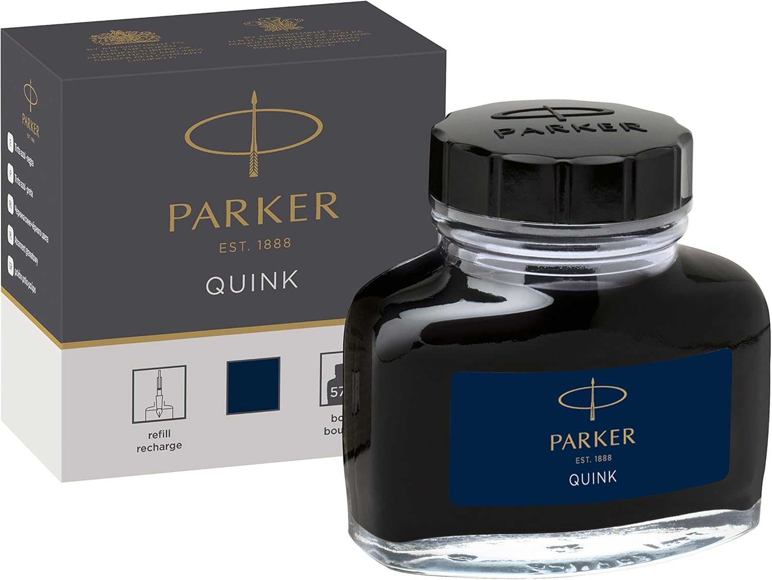 Parker Quink Cartuchos De Tinta - Tamaño Largo - 3 Paquetes De 5 (15