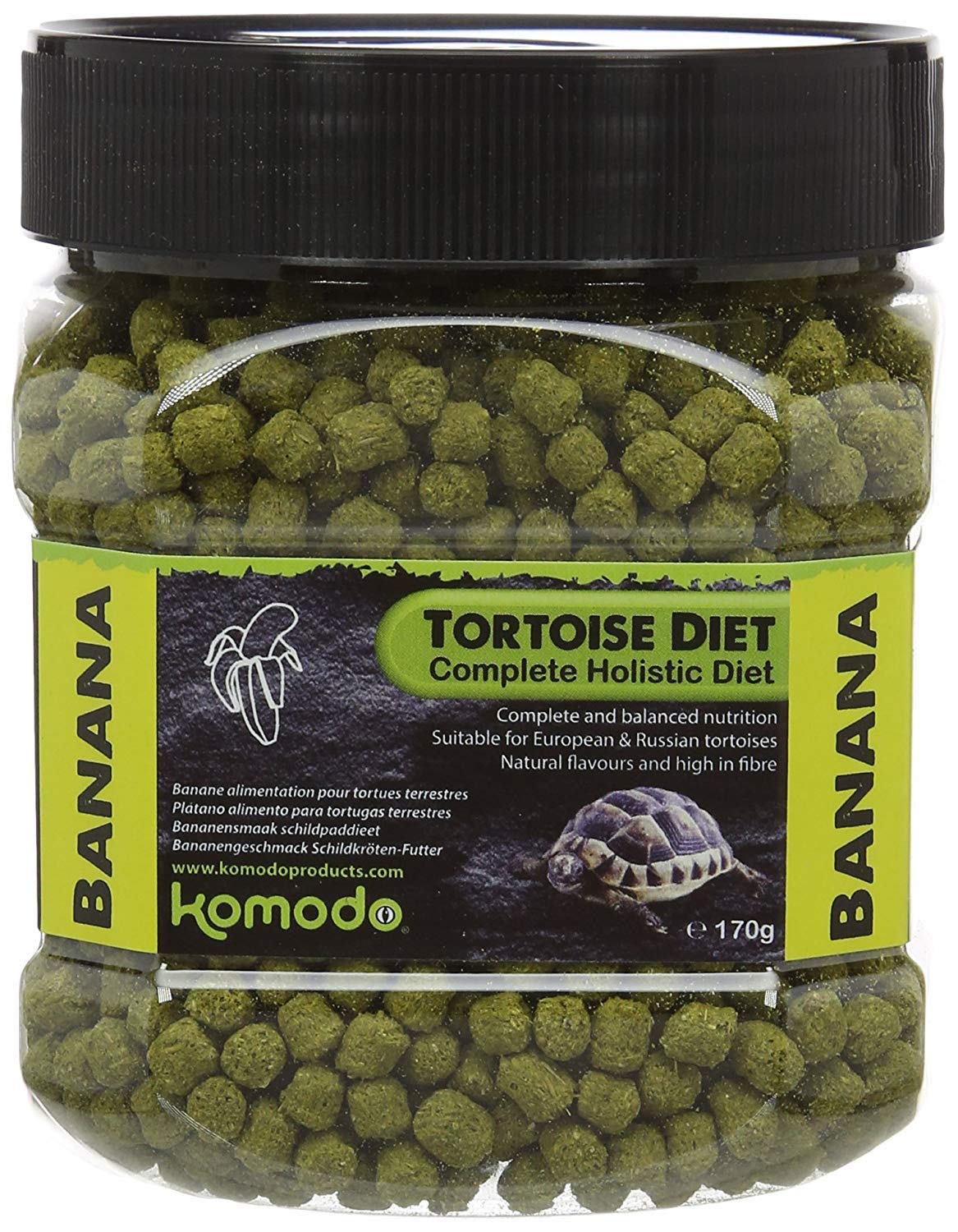 Komodo Complete Holistic Tortoise Diet, Banana 170g tub