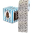 Printed TP Ocean Life 2 Ply Toilet Paper Bathroom Tissue - Novelty Beach Pattern Bath Tissue Roll - Funny Toilet Paper for Home Decor, Potty Gag Gifts, Prank and Hilarious White Elephant - 500 Sheets