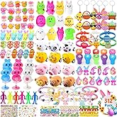 Fumogym 312PCS Easter Egg Fillers for Kids Boys Girls Basket Stuffers Party Favors Easter Toy Gifts Egg Hunt Party Supplies Decorations