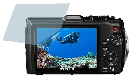 Olympus TOUGH TG-4 (2 Stück) PREMIUM Displayschutzfolie Bildschirmschutzfolie kristallklar Schutzhülle Displayschutz Displayf