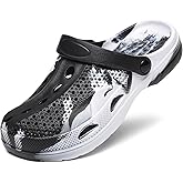 SOSOWHLTE Men's Women's Arch Support Clogs,Unisex Garden Shoes Comfortable Slip-on Outdoor Sandals Slippers for Beach Casual
