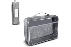 IAMRU Toy Storage Bag, On the Go Toy Storage Organizer, Car Toy Organization Bags, Lego Travel Bag, Activity Bags for kids, Traveling Carrying Case, Storage Organizer (Large 2 pc Grey Bags)