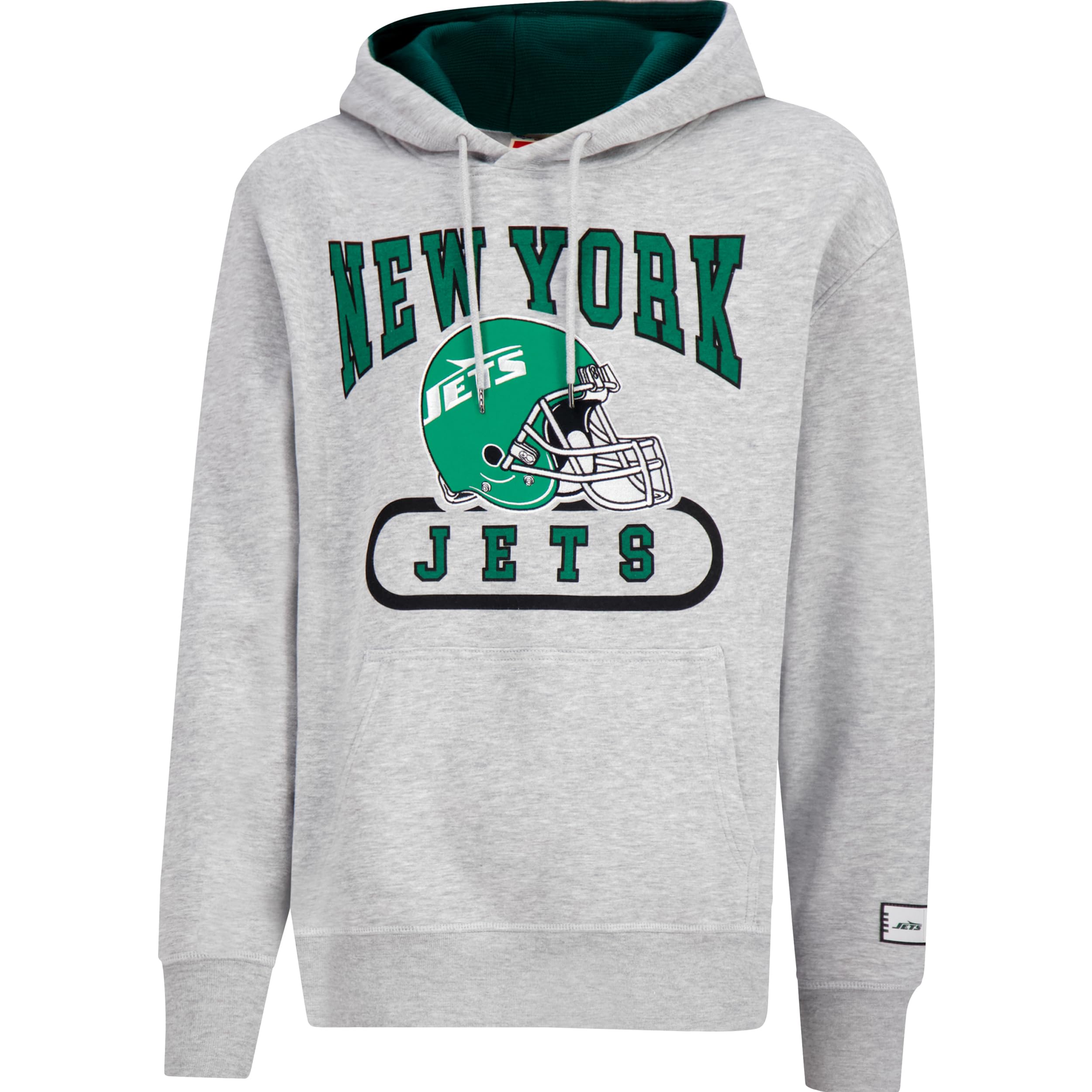 Ultra Game NFL Official Adults Super Soft Beast Mode Hoodie Sweatshirt - Unisex, New York Jets, Heather Grey, Large Image