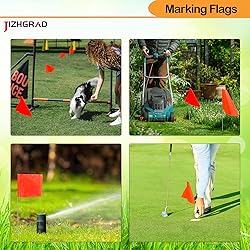 20Pack Orange Marking Flags, JIZHGRAD 15x4x5 Inch