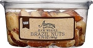 Aurora Products Raw Whole Brazil Nuts, 6.75 Oz