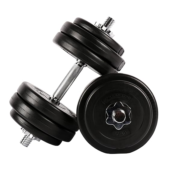 MSPORTS Hantelset 30 kg (2 x 15 kg) | Kurzhantelset